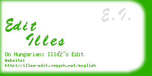 edit illes business card